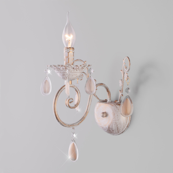 Eurosvet Классическое бра 10009/1 золото с белым 00000073168