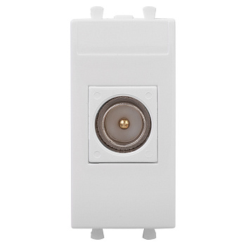 DKC Розетка TV одиночная модульная, "Avanti", "Белое облако", 1 модуль