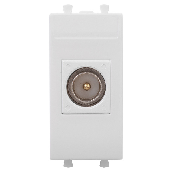 DKC Розетка TV одиночная модульная, "Avanti", "Белое облако", 1 модуль