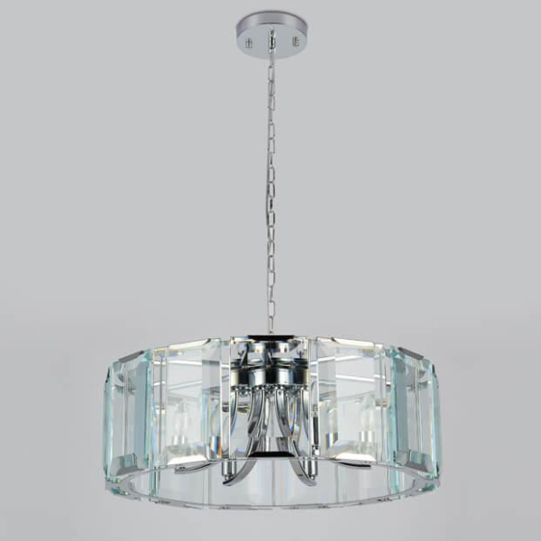 Купить Ambrella Подвесная люстра с хрусталем TR5141 CH/CL хром/прозрачный E14/6 max 40W D600*1000