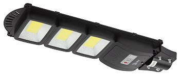 ЭРА ERAKSC60-01 Консольный светильник на на солнечной батарее,COB, 60W, с датч. движ., ПДУ, 1100lm, 5000К, IP65