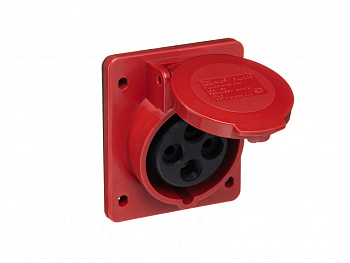 DEKraft Розетка щитовая 414 3Р+РЕ 16А 380В IP44 РЩ-102