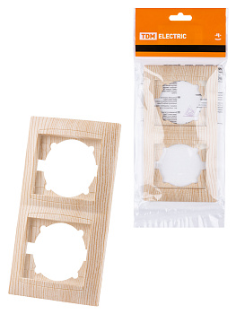 TDM Рамка 2-х постовая вертикальная сосна "Лама" SQ1815-0333