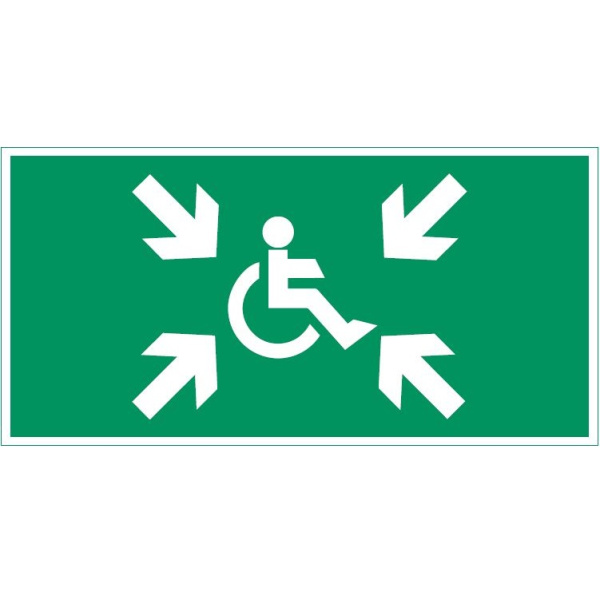 Varton Flip пиктограмма "Безопасная зона МГН" V4-EM-00.0035.ADV-0032