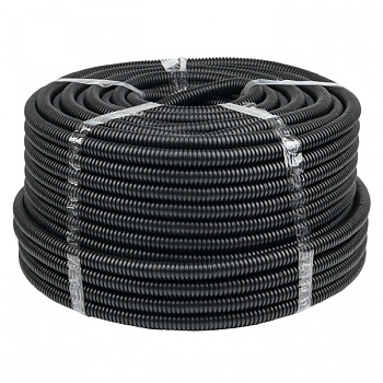 EKF PROxima Труба гофр. ПНД Plast с зондом d20мм (100м.) черная