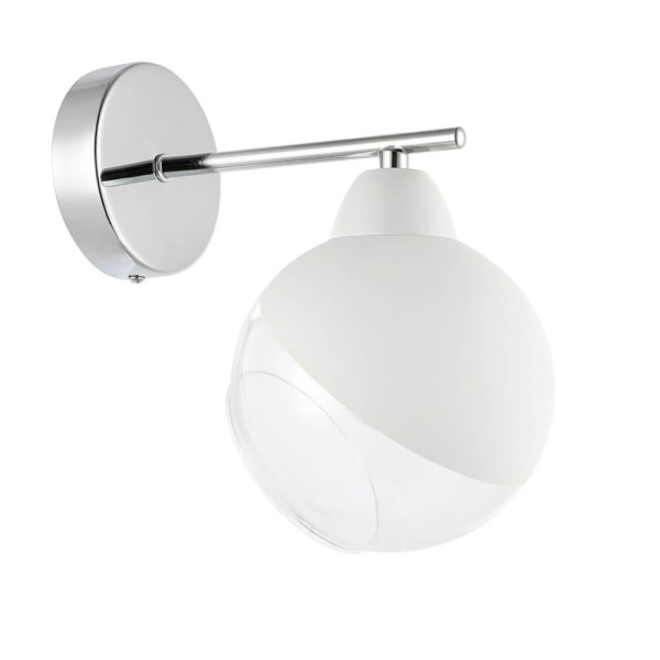 Купить Evoluce SLE102701-01 Светильник настенный Хром/Прозрачный, Матовый никель E14 1*40W