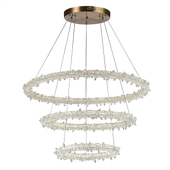 ST LUCE SL6105.203.03 Люстра подвесная Золотистый/Прозрачный LED 1*160W 3000 - 6500K