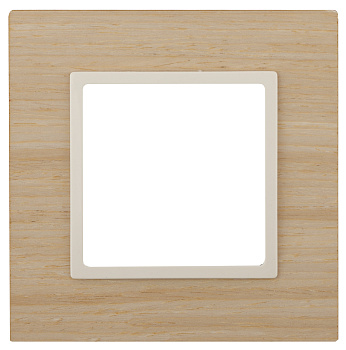 ЭРА 14-5301-11 Elegance Клен/сл.кость Дерево Рамка 1-ая