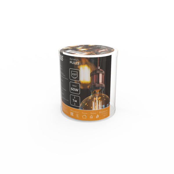 Купить Gauss Светильник подвесной Decor PL023 медный E27, 1 м, 1/40