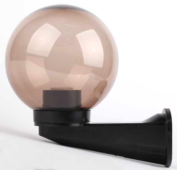 ЭРА НБУ 01-60-255 Светильник садово-парковый, шар дымчатый с настенным крепежом D=250 mm