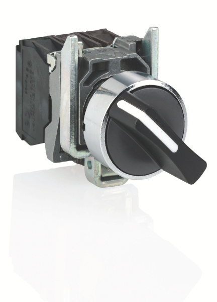 Купить SE XB4 Переключатель с фиксацией 1-2 чёрный 1НО IP66 XB4BD21