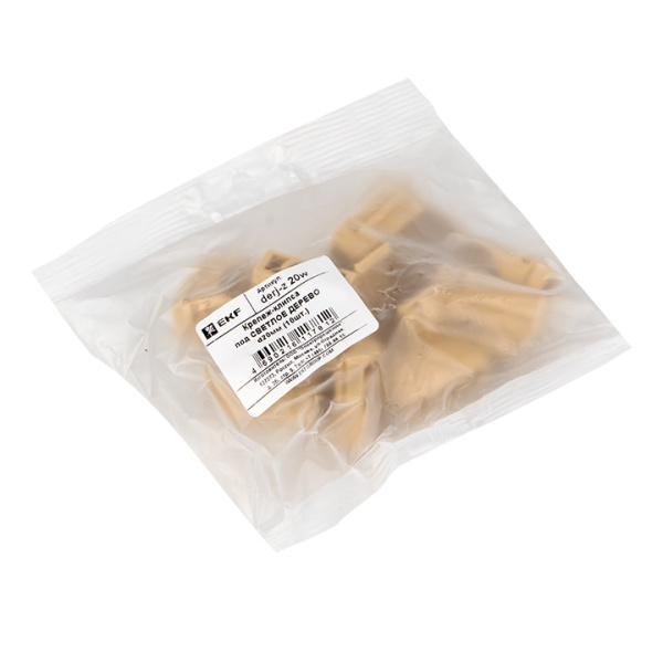 Купить EKF PROxima Крепеж-клипса под светлое дерево d20мм (10шт.) Plast