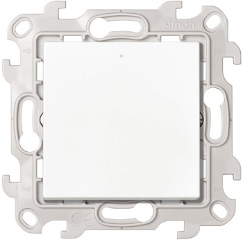 Simon 24 Белый Кнопочный выключатель с подсветкой 10A 250В~ 2420160-030