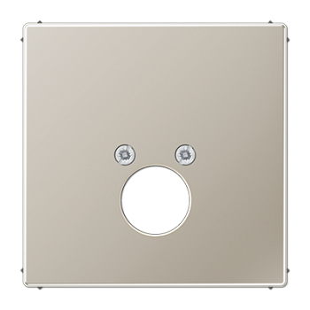 JUNG Крышка для одного гнезда подключения громкоговорителя благородная сталь ES2962-1