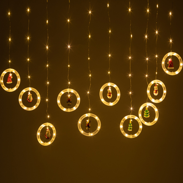 ЭРА Светодиодная новогодняя гирлянда ЭРА ENING-MG занавес Волшебство теплый свет 2,7*0,5 м 120 led IP20