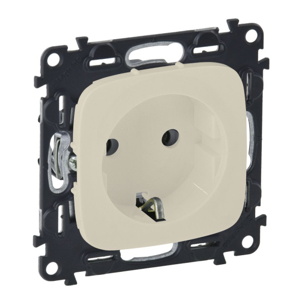 Купить Legrand Valena ALLURE DIY Сл.кость Розетка 1-ая с/з, винт.зажим 753825
