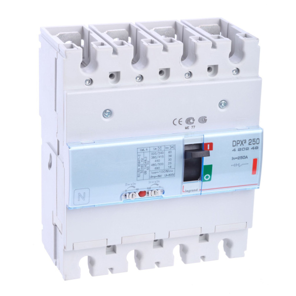 Купить Legrand DPX3 250 Автоматический выключатель 4P 250А 36kA 420249
