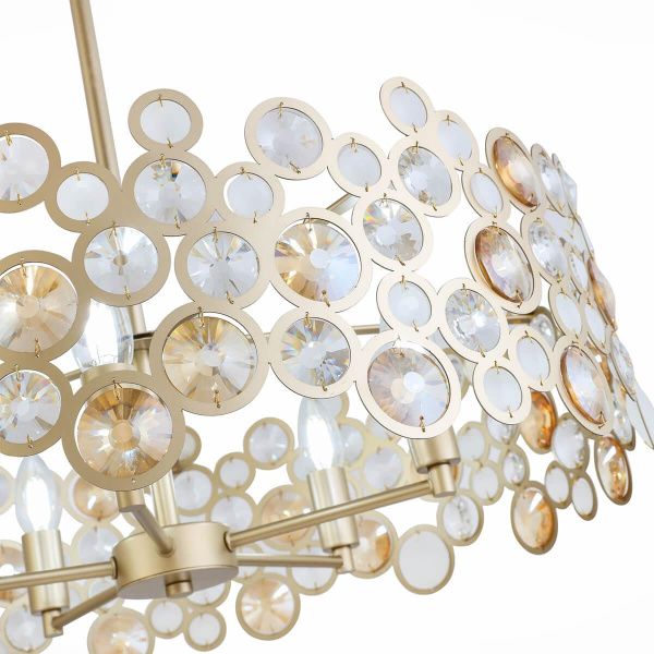 Купить ST Luce SL1172.203.05 Светильник подвесной Золото/Золото, Прозрачный E14 5*60W