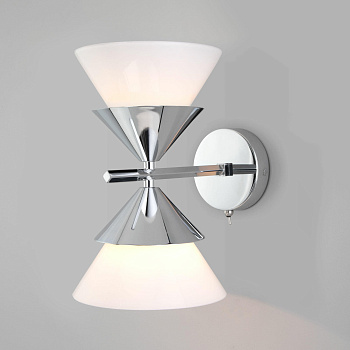 Eurosvet Настенный светильник с плафонами 70138/2 хром a057595