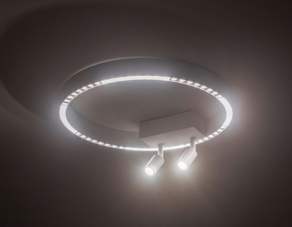 Ambrella Светильник потолочный светодиодный FL5805/1+2 WH белый 25W 3000K/4200K/6400K D400*95 (без ПДУ) Купить Ambrella Светильник потолочный светодиодный FL5805/1+2 WH белый 25W 3000K/4200K/6400K D400*95 (без ПДУ)