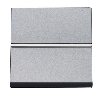 ABB NIE Zenit Серебро Выключатель 1-клавишный кнопочный НО-контакт 2 мод 2CLA220470N1301