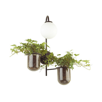 Odeon Light 4681/1W ODL20 625 черный/белый Настенный светильник E14 1*40W 220V FLOWER