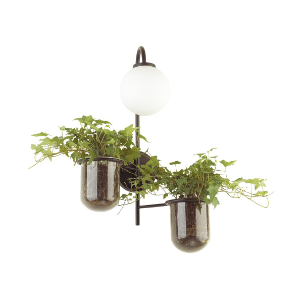 Odeon Light 4681/1W ODL20 625 черный/белый Настенный светильник E14 1*40W 220V FLOWER