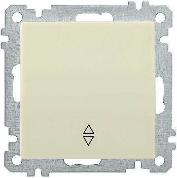 IEK ВС10-1-2-Б Выключатель  одноклавишный  проходной 10А BOLERO кремовый EVB12-K33-10