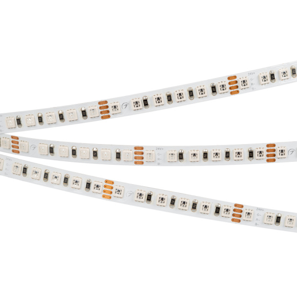 Arlight Светодиодная лента RT-G120-8mm 24V RGB (11 W/m, IP20, 3838, 5m) (Открытый) 026832(2)