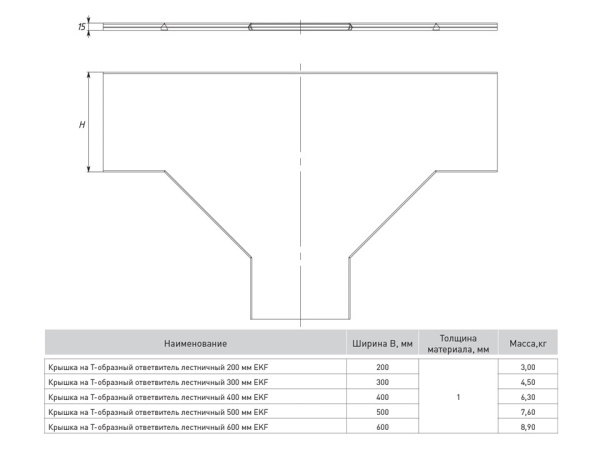 Купить EKF PROxima Крышка на Т-образный ответвитель лестничный 100мм HDZ
