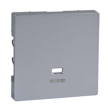 SE Merten SM Алюминий Центральная плата с окошком для световой индикации для выключателя со шнурком MTN3380-0460