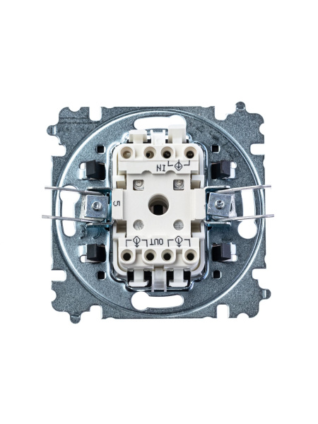 Купить ABB EPJ Levit жемчуг / ледяной Выключатель 2-клавишный 2CHH590545A6068