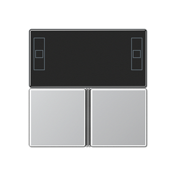 JUNG KNX АS 500 Алюминий Набор накладок для защелкивания на регулятор-дисплей компакт A4093TSAAL