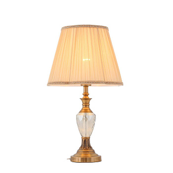 ST LUCE SL965.704.01 Настольная лампа  Медный/Бежевый E27 1*60W ST LUCE SL965.704.01 Настольная лампа  Медный/Бежевый E27 1*60W