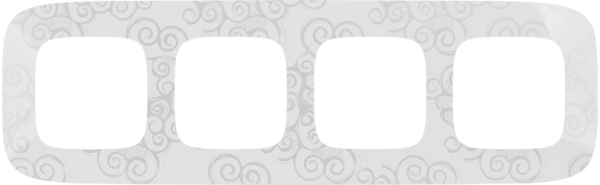 Купить Legrand Valena ALLURE Нарцисс хром Рамка 4-ая 754344