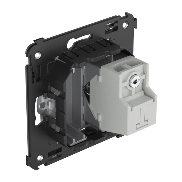 Купить DKC Розетка TV проходная в стену, "Avanti", "Закаленная сталь"