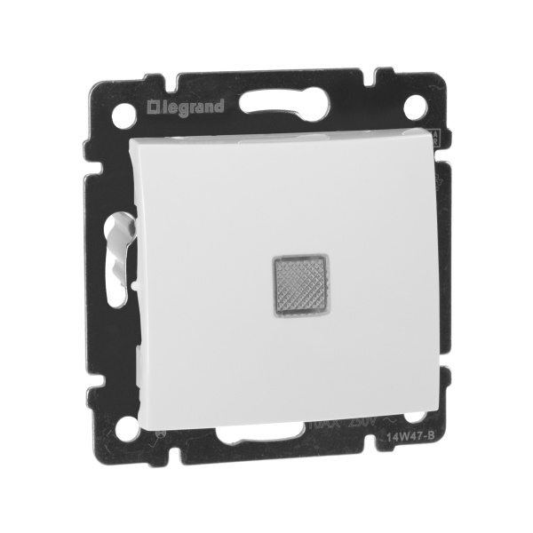 Legrand Valena Бел Переключатель 1-клавишный с подсветкой 774426