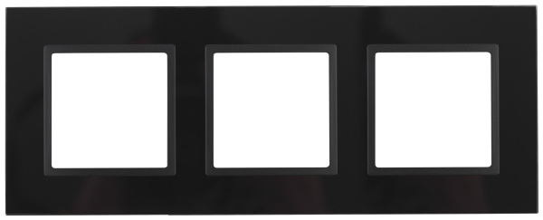 ЭРА 14-5103-05 Elegance Черный/антрацит Стекло Рамка 3-ая