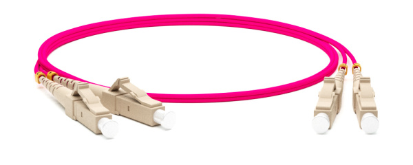 Hyperline FC-D2-504-LC/PR-LC/PR-H-20M-LSZH-MG Патч-корд волоконно-оптический (шнур) MM 50/125(OM4), LC-LC, duplex, 10G/40G, LSZH, 20 м 247750