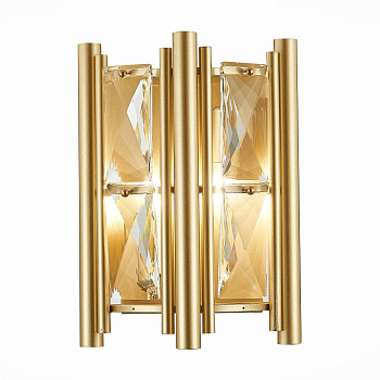 ST LUCE  SL1623.201.01 Бра шампань/шампань, прозрачный E14 2*40W