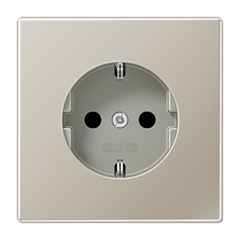 JUNG LS 990 Edelstahl Розетка Schuko 16A 250 B блестящий дуропласт ES1521