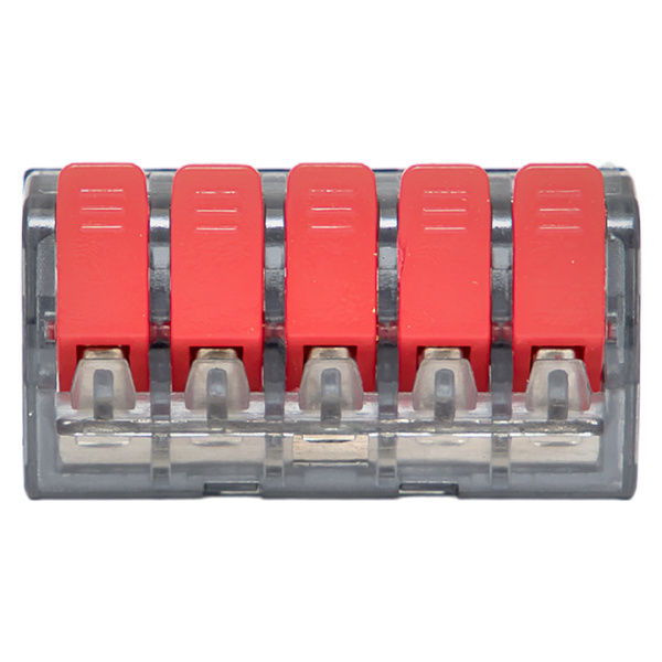 Купить EKF Клемма СМК 221-415 с рычагом 5 отверстий 0.2-4.0 мм2 блистер PROxima