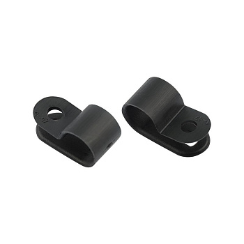 Кабельная скоба под винт 9 мм, черная, упаковка 50 шт. Rexant 07-4409-1