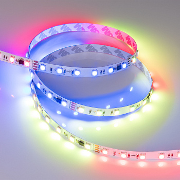 Arlight Лента DMX-B60-10mm 24V RGB-PX6-RAM (15 W/m, IP20, 5060, 5m) (бегущий огонь) 033448