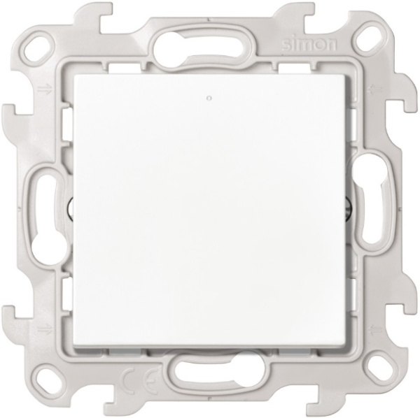 Simon 24 Белый Однополюсный выключатель с подсветкой 10AX 250В~ 2420104-030