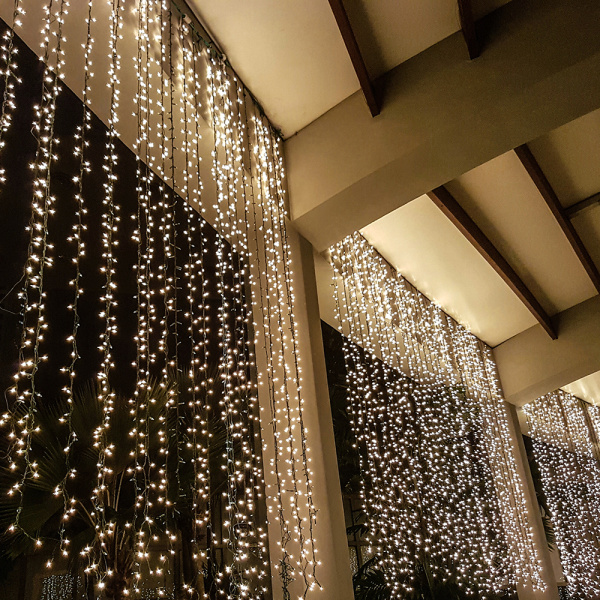 Купить Arlight Светодиодная гирлянда ARD-CURTAIN-PRO-2000x3000-BLACK-760LED-FLASH WARM/WHITE (230V, 70W) (Ardecoled, IP65) 026059