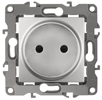 ЭРА 12-2105-03 Розетка 2P, 16A-250В, IP20, 12, Алюминий