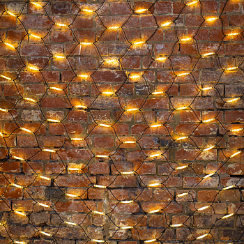 NEON-NIGHT Гирлянда "Сеть" 2x3м, черный КАУЧУК, 432 LED ТЕПЛЫЙ БЕЛЫЙ 217-126