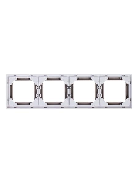 Купить ABB EPJ Levit кофе макиато / белый Рамка 4 поста, 2CHH015040A6018