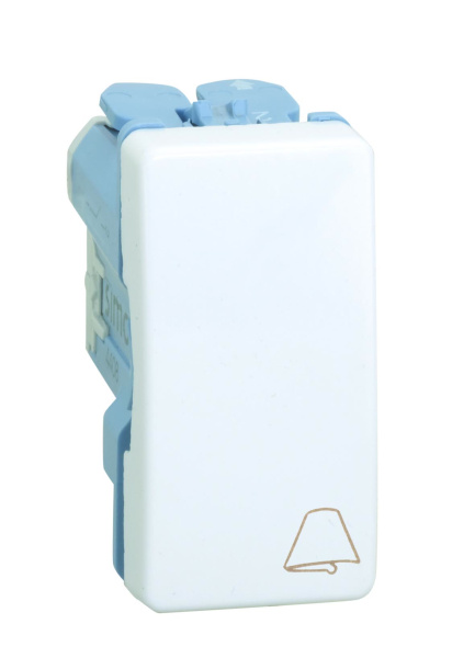 Simon 27 Мех Слоновая кость Кнопка клавишная "звонок" узкая, 10А 250В 27150-61